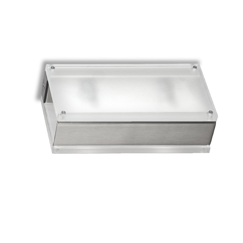 wall lamp 4x20 cm - 2 lights, Chrome