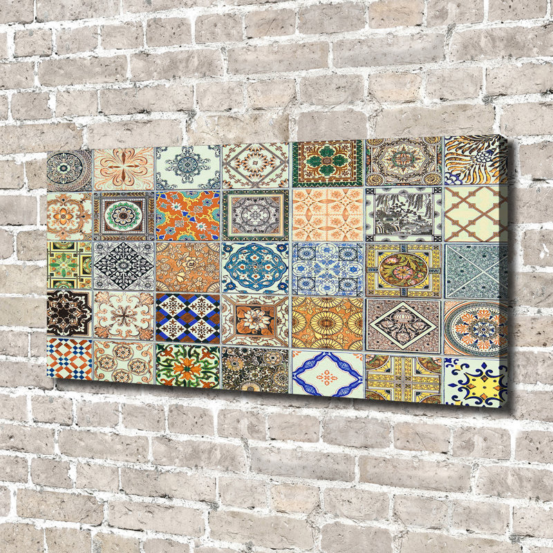 Ceramic Tiles - Wrapped Canvas Print