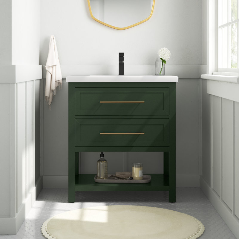 Ensemble de meuble-lavabo simple 30 po Bickley, Vert Muir