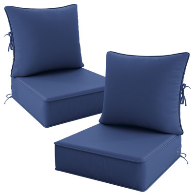 24" X 24" X 6.5" Outdoor Cushion Set Patio Chair Cushions