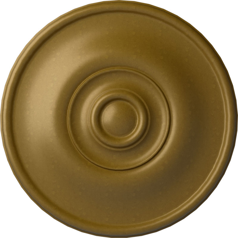 Médaillon de plafond Endurathane Bradford, DO 12 1/2 po x P 3 7/8 po x P 3/4 po (convient aux auvents jusqu'à 6 5/8 po), finition bronze frotté peint à la main