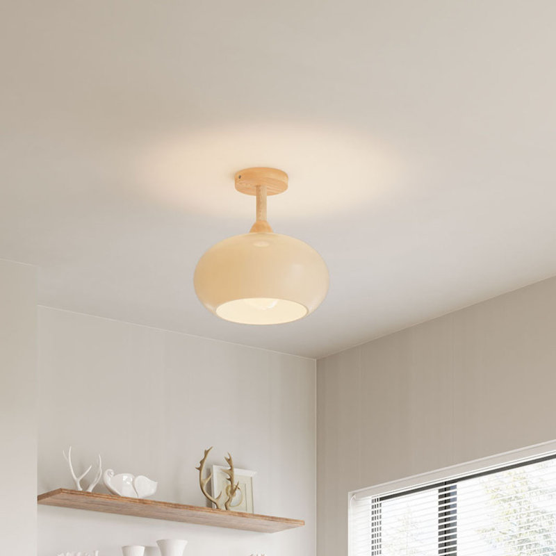 Glass Semi Flush Mount