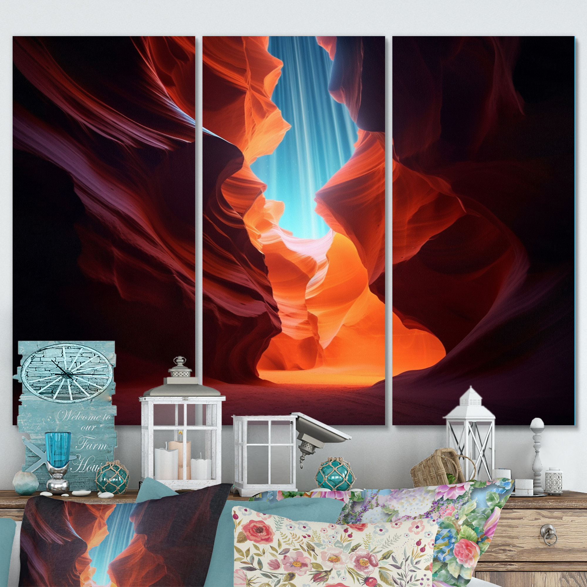 Union Rustic Upper Antelope Canyon IV - Canyon & Desert Canvas Wall Art ...
