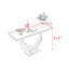 Console en pierre frittée de style italien-1183473676