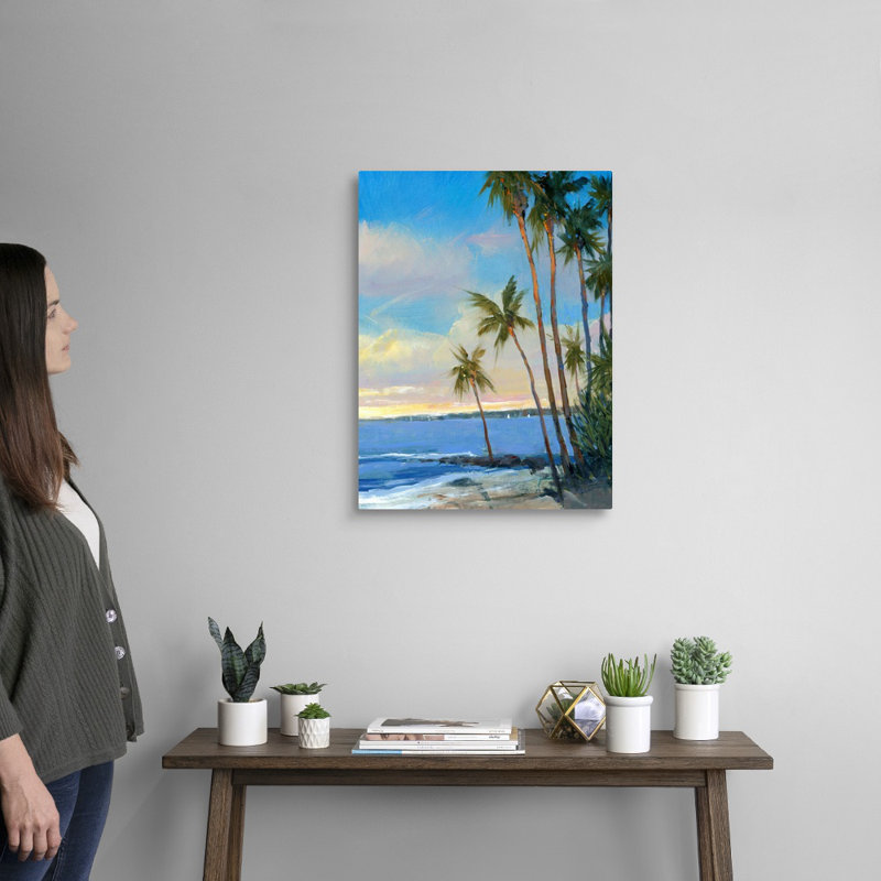 «Tropical Breeze I», art mural sur toile, Toile tendue, H 24 po x l 18 po x P 1,25 po