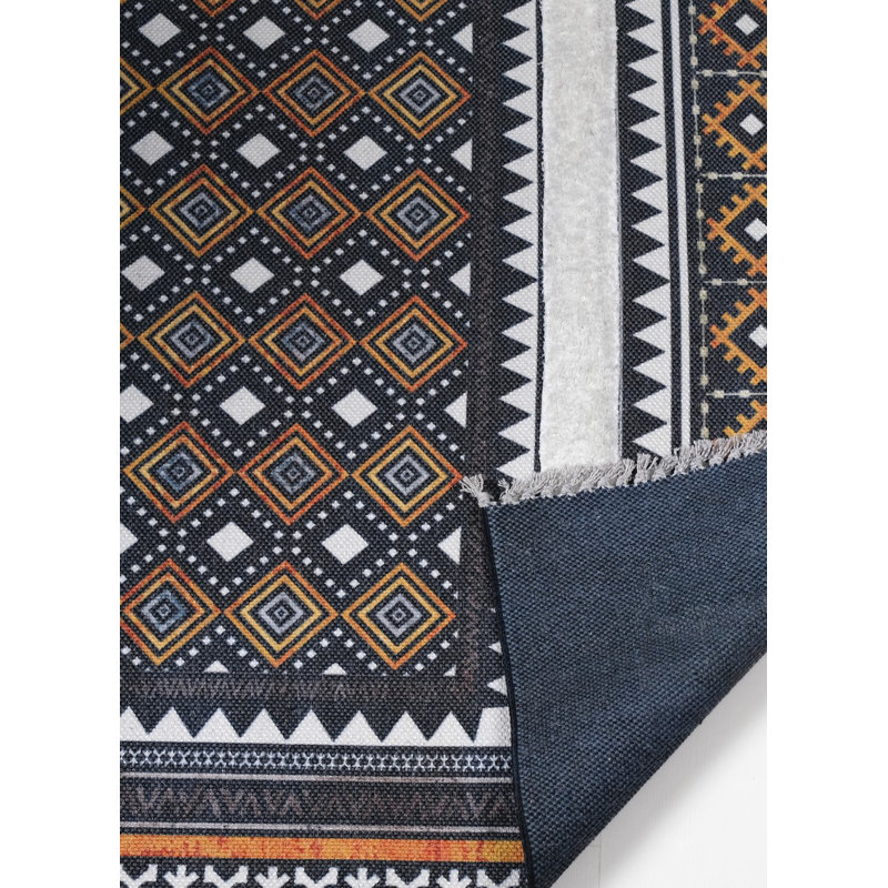 Tapis intérieur / extérieur rectangulaire en coton Rustik, Rectangle 2 pi 7 po x 4 pi 11 po