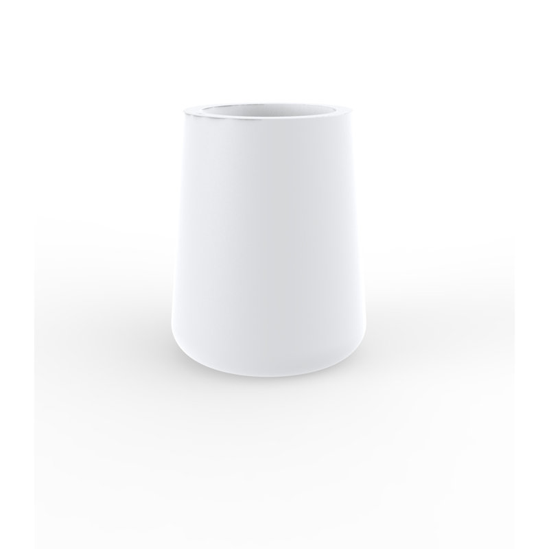 Ulm Pot Planter, White, 23.5" H x 19.25" W x 19.25" D