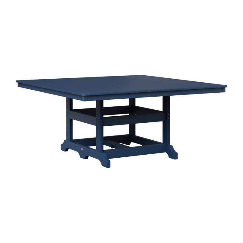 Berlin Gardens Garden Classic 66″ Dining Table, Navy Blue, Navy Blue