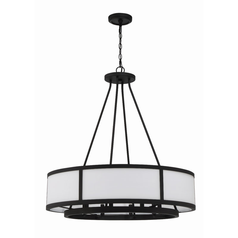 Lavonte 8 Light Black Forged Chandelier