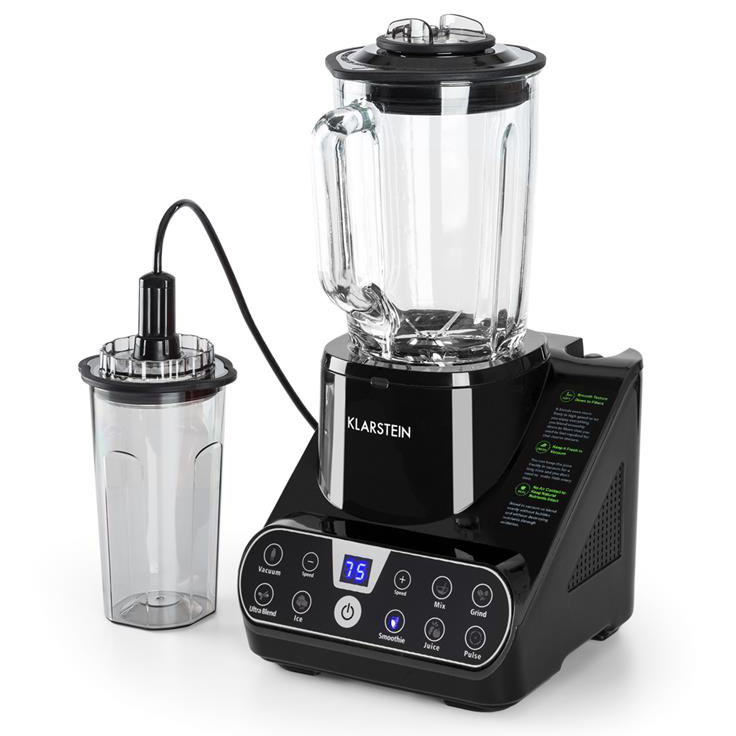 Klarstein 6 Speed 1500ml Countertop Blender, Black