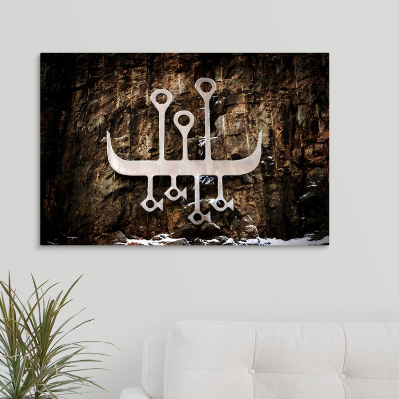 « hommage to vikings », reproduction de photo sur toile, H 20 po x l 30 po x P 1,5 po