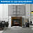 Mount-it Pull Down Fireplace Tv Mount For Tvs From 65 In. To 85 In., Black