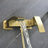 7.5" Solid Brass Single Handle Wall Mounted Roman Tub Faucet with Handheld Shower Head-80129321