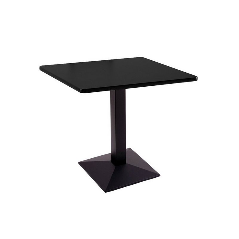 Dining Table, 30" H x 30" L x 30" W, Black