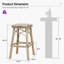 Tabouret de bar et de comptoir d'extérieur en rotin PE de style campagne française PURPLE LEAF (1 chaise)-130119841-130119842
