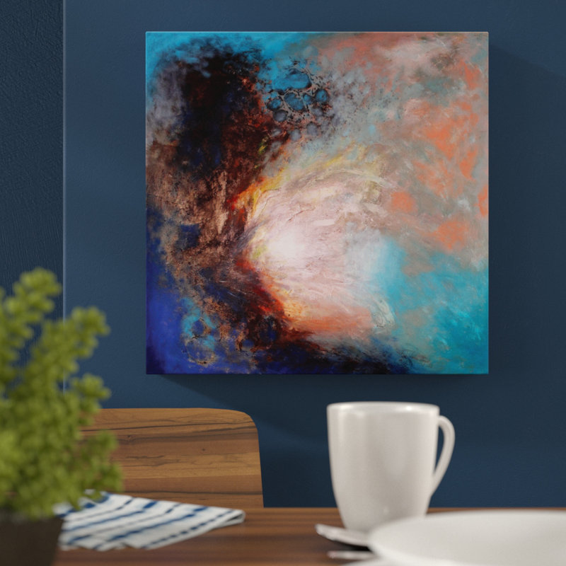 Release II by John Louis Lloyd - Painting on Canvas, 41cm H x 41cm W, Wrapped Canvas