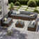 Avamay Rattan Sectional Seating Group with Cushions