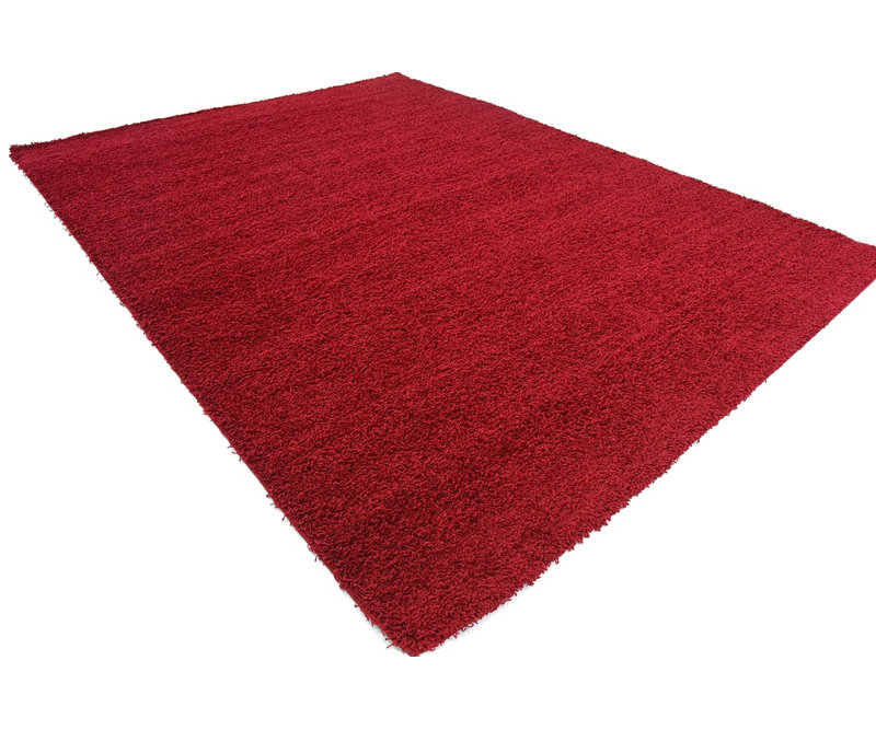 Angeline Indoor Rug, Rectangle 9' x 12', Cherry Red