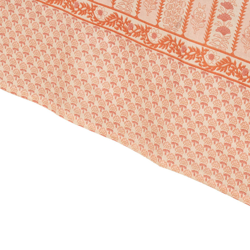 Provence Avignon Handmade Floral Tablecloth, 86" L x 59" W, Pistache