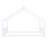 Metal House Bed, White-114246891