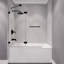 Porte de baignoire pivotante sans cadre l 48 po x H 58 po Pacific Series