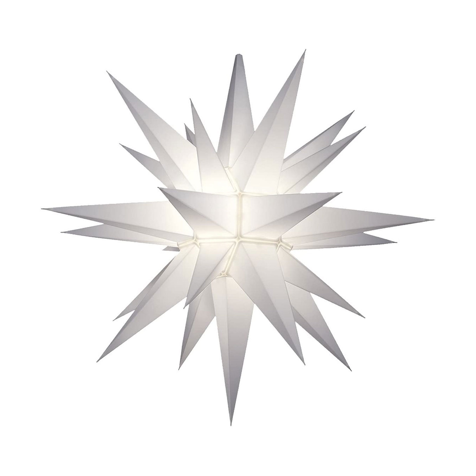 Prelit LED Christmas Holiday Star Tree Topper, 21" H x 21" W x 21" D