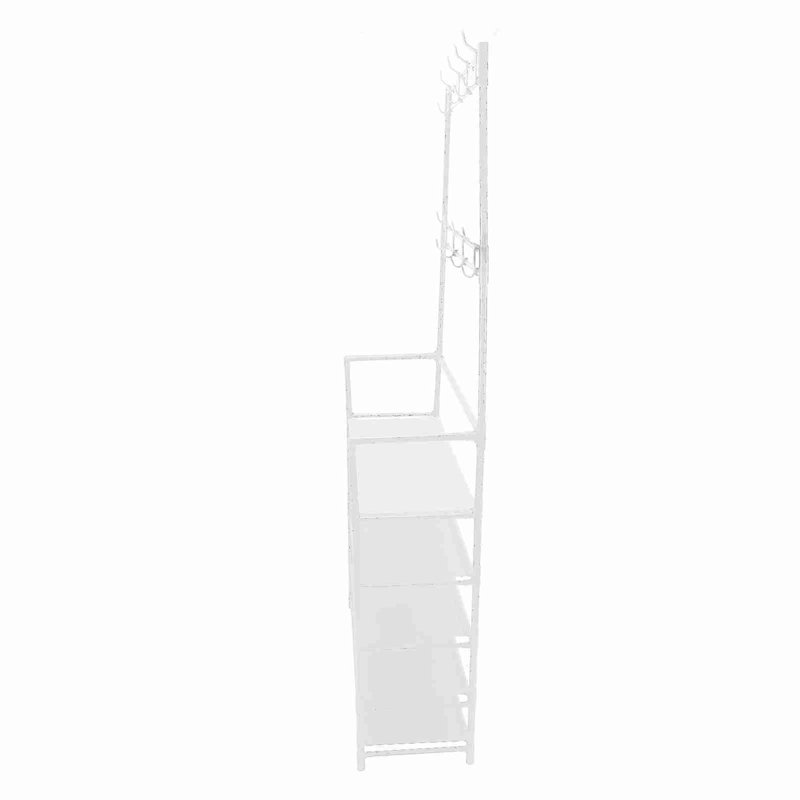 Portemanteau large avec rangement pour chaussures, portemanteaux