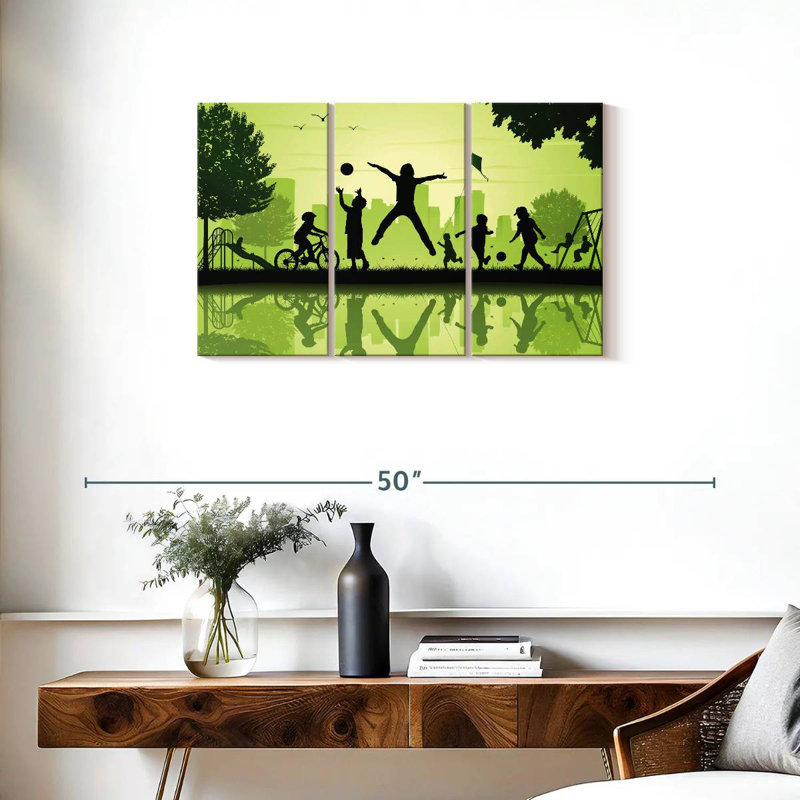 Ashelle Children In The Park, 20" H x 33" W