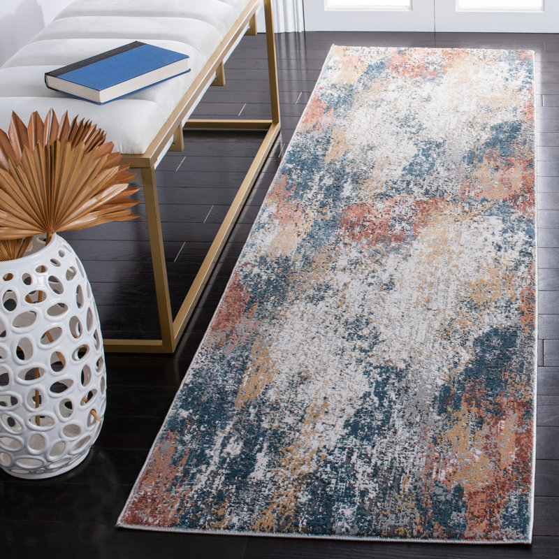 Rftc593 Reflection Invista Performance Abstract Rug, 2'-3" X 8'-0" Runner