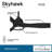 60" Sky Hawk 3 -Blade LED Standard Ceiling Fan with Remote Control and Light Kit Included-1014559212