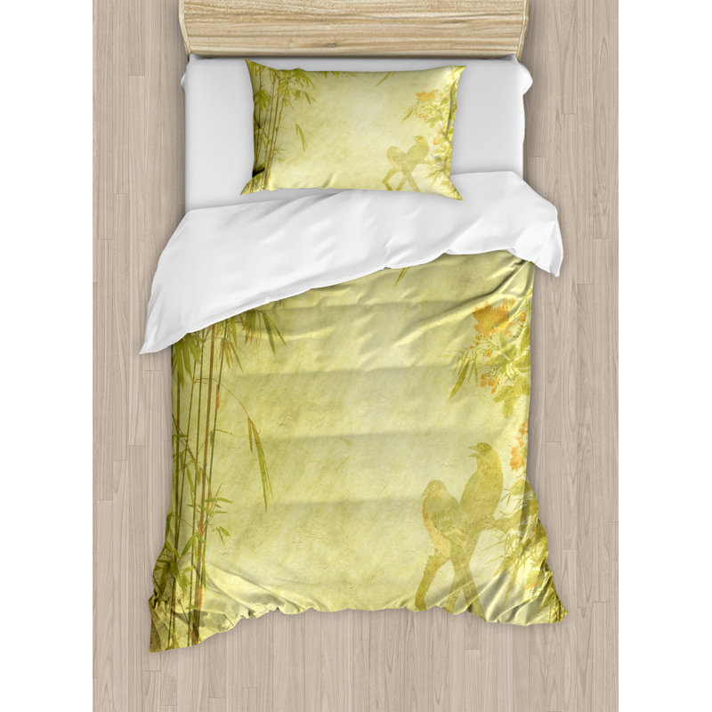 Eclectic Polyester Floral Duvet Cover