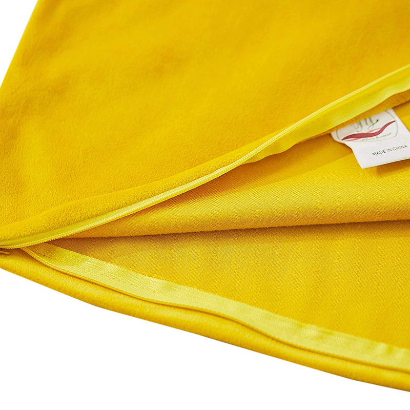 Square Pillow Cover, 20" x 20", Gold Yellow