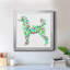 Tapisserie caniche - peinture sur toile encadrée-1168380261-1168380258