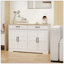 Buffet avec 2 tiroirs et 4 portes Farmhouse Buffet