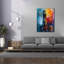 Art mural sur toile Breakwater Bay «Colorful Abstract Lighthouse 1» par Momart-205098115