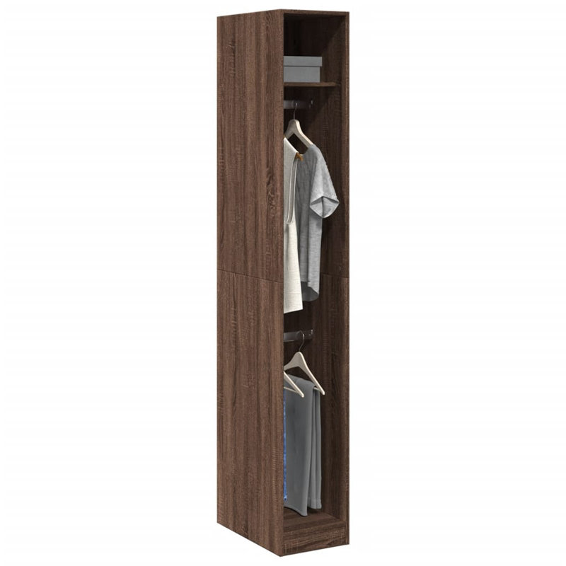 Artressia Manufactured Wood Wardrobe, Sonoma Oak, 30 x 50 x 200 cm