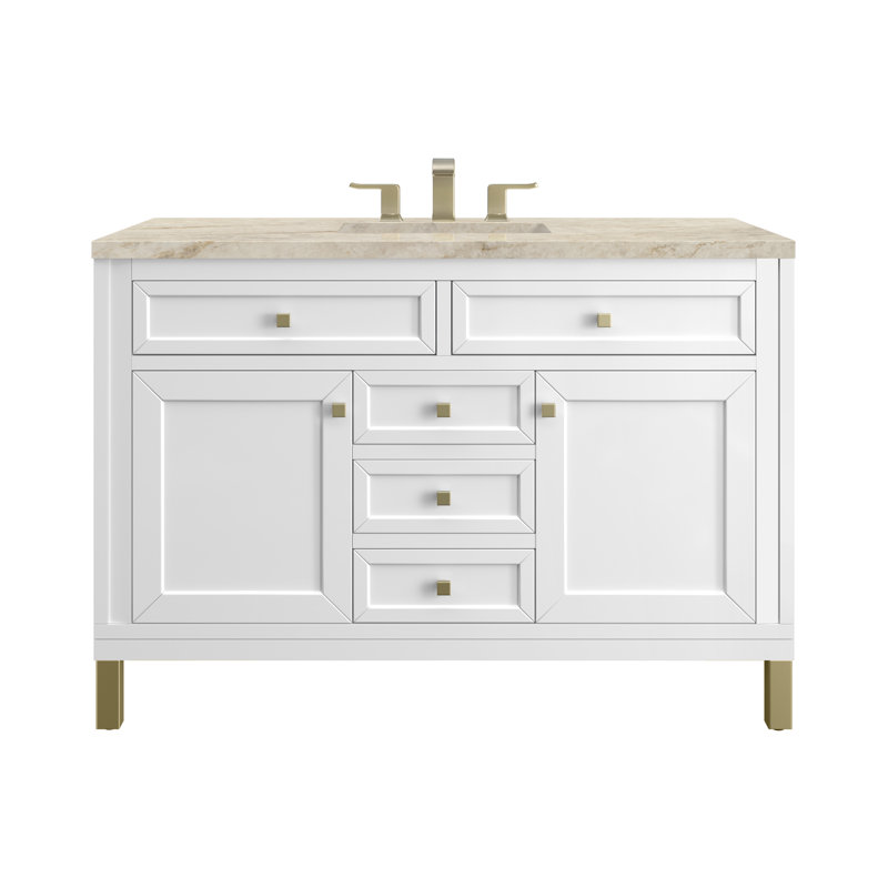 Chicago 48'' W Single Vanity, Glossy White, Tajnar Eclos