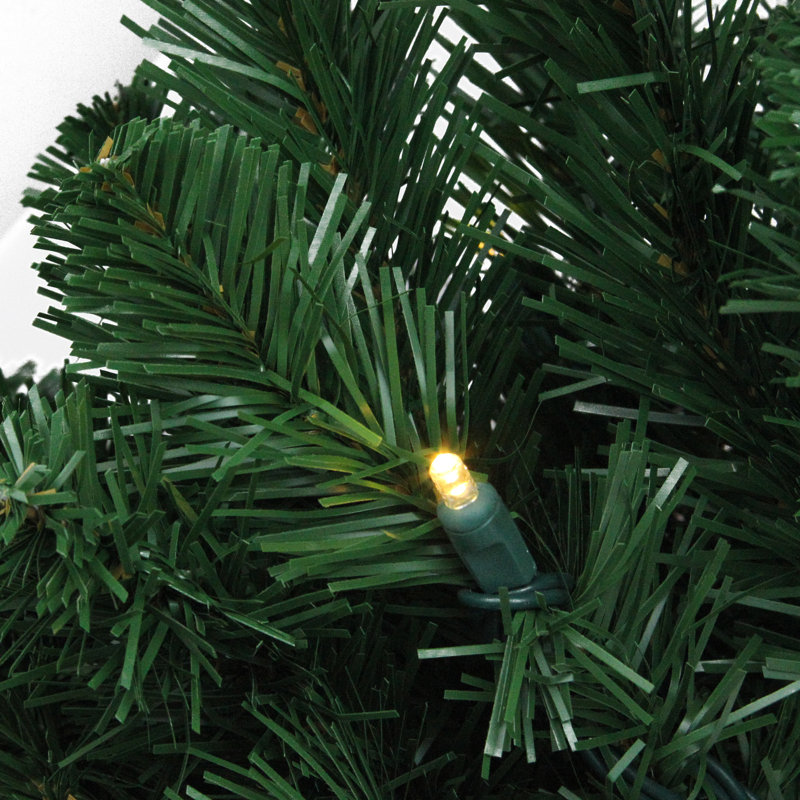 Guirlande de Noël artificielle en pin 9 pi x 14 po avec lumières Olympia