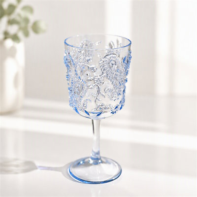 Ensemble de 4 verres à vin en plastique (13 oz)