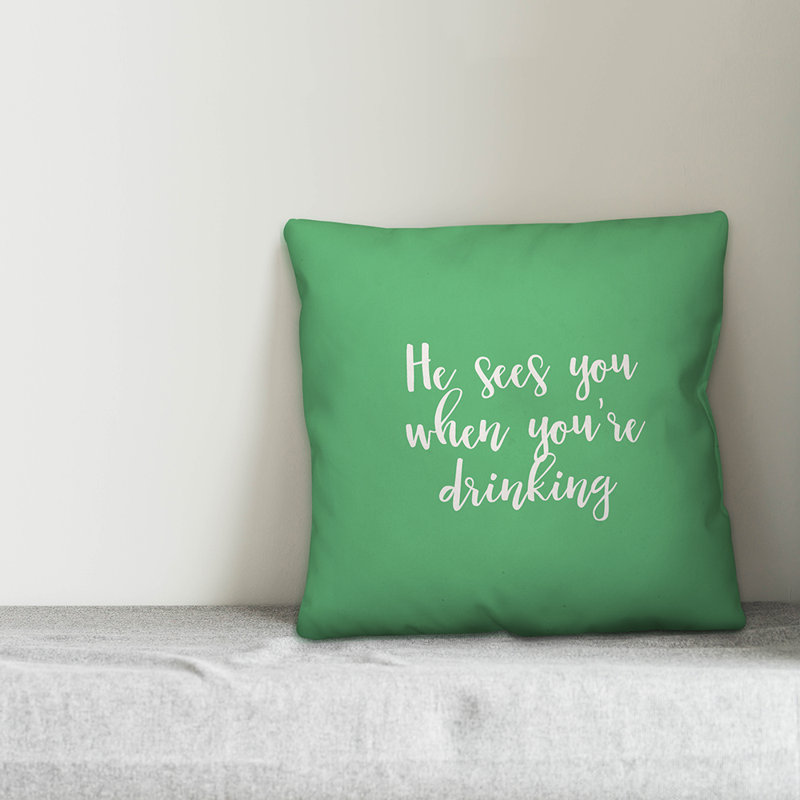  Coussin He, Vert clair, Housse de coussin