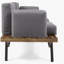 Causeuse d'extérieur avec table basse Canoga
