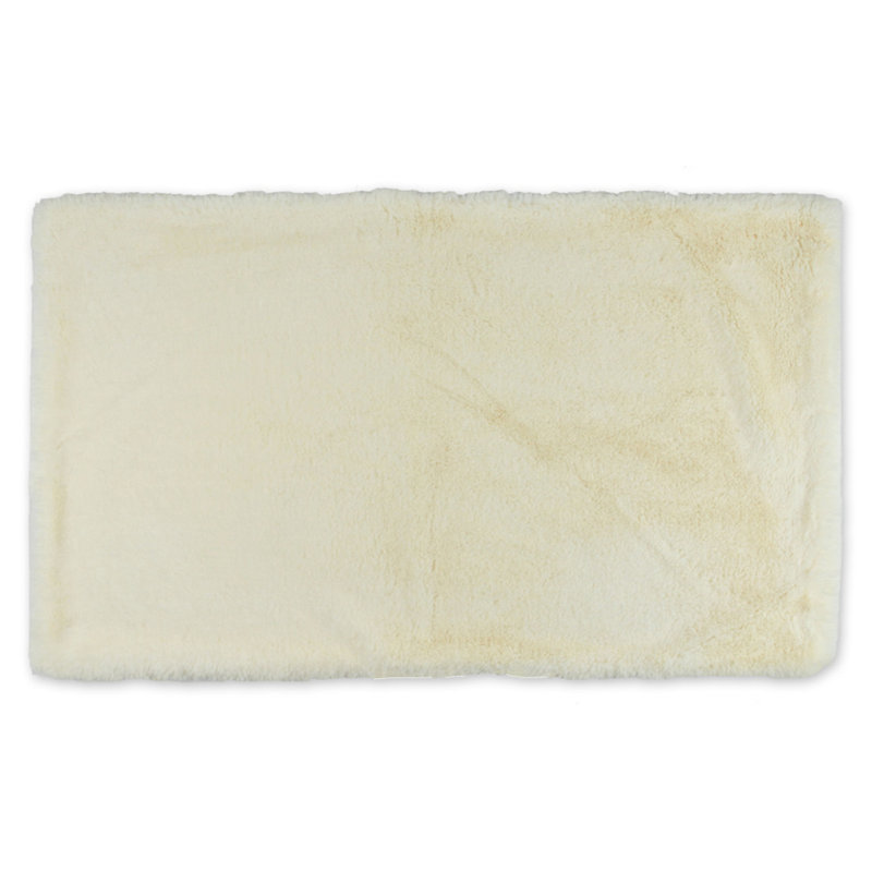 Tapis / coussin en fausse fourrure Kerner, l 36 x P 22 po x H 1 po