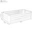 Lit de jardin surélevé rectangulaire en acier galvanisé Ippolito - brun - 48 po x 24 po x 11,75 po - ensemble de 2-1188451416-1087888552-1184900159
