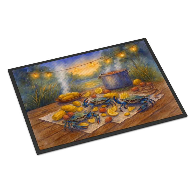 Crab Ready Doormat, 24" W x 36" L