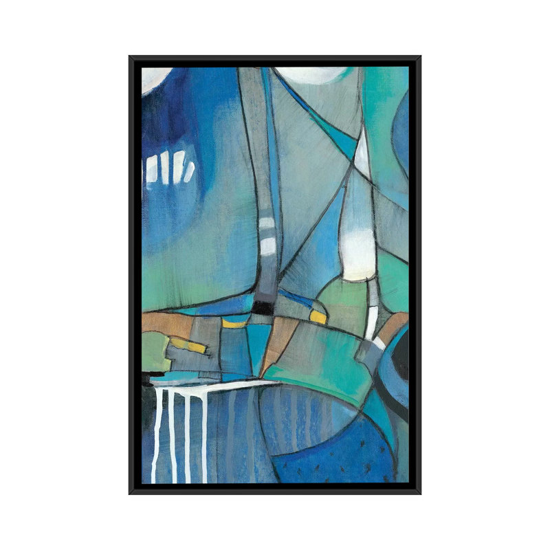 «Rose Bud II», impression sur toile tendue, H 26 po x l 18 po x P 1,5 po, Toile avec cadre noir, Pas de tapis