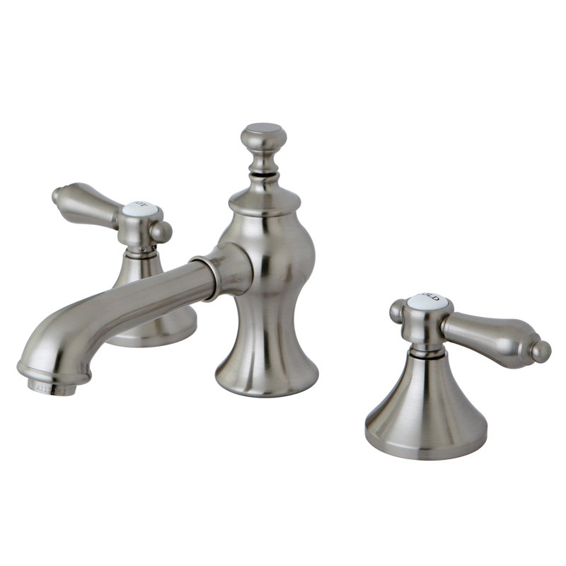 Robinet de salle de bain espacé Kingston, Nickel brossé
