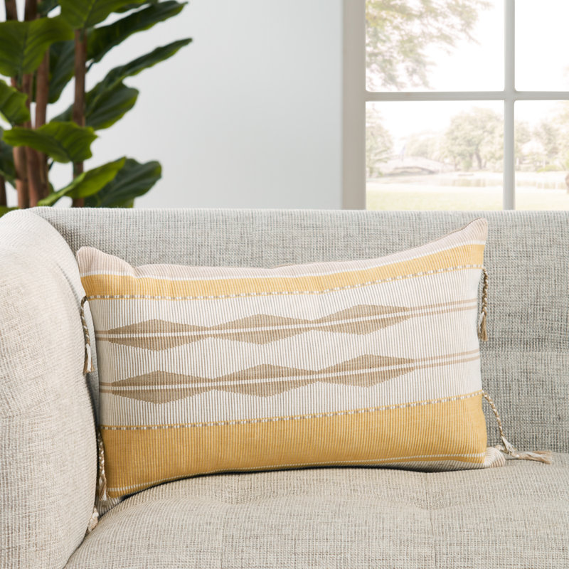 Housse et insert de coussin rectangulaire en coton Torres, Polyfill
