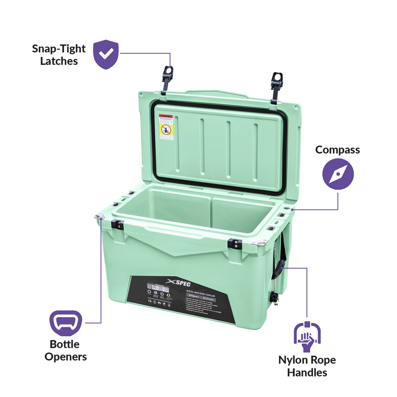 Xspec 60 Quart Seafoam Roto-Molded High Performance Cooler