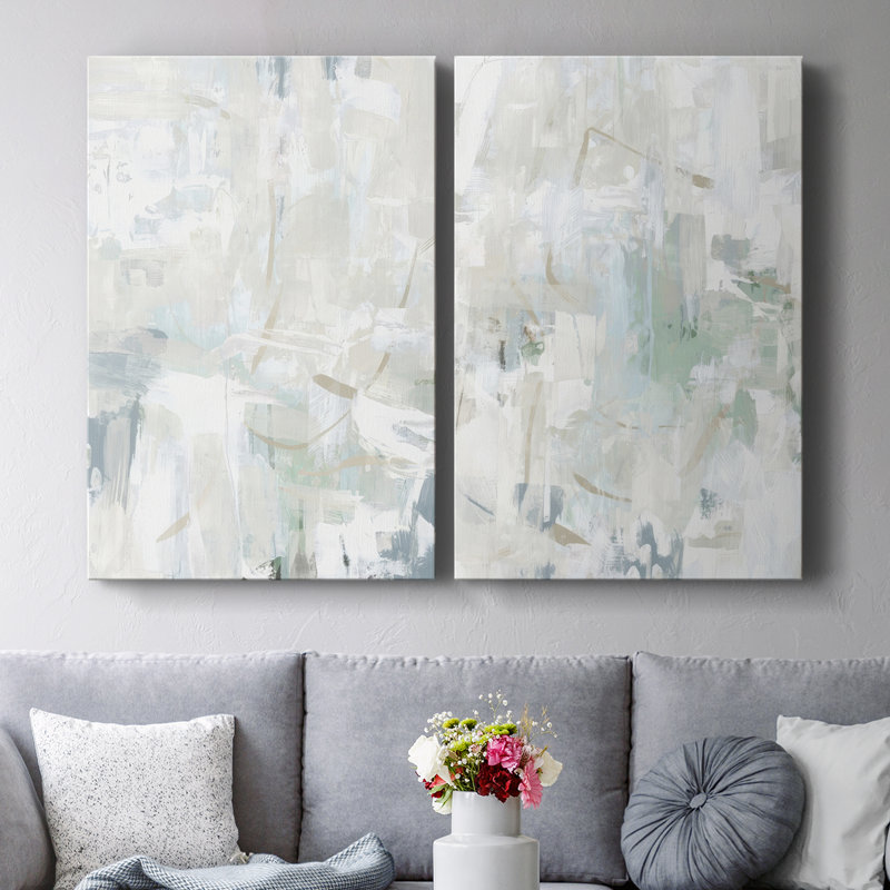 Impasto Poem I-Premium Gallery Wrapped Canvas -Ready to Hang, 18" H x 24" W