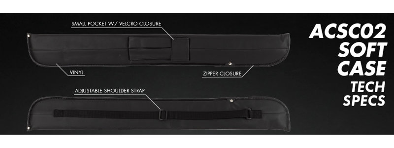 32" Pool Cue Case in Vinyl/Black